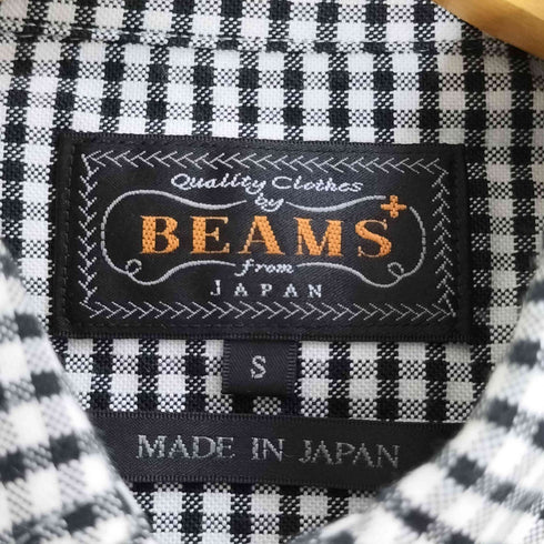 ビームスプラス BEAMS+ リネン ギンガム チェック ボタンダウン シャツ メンズ JPN:S